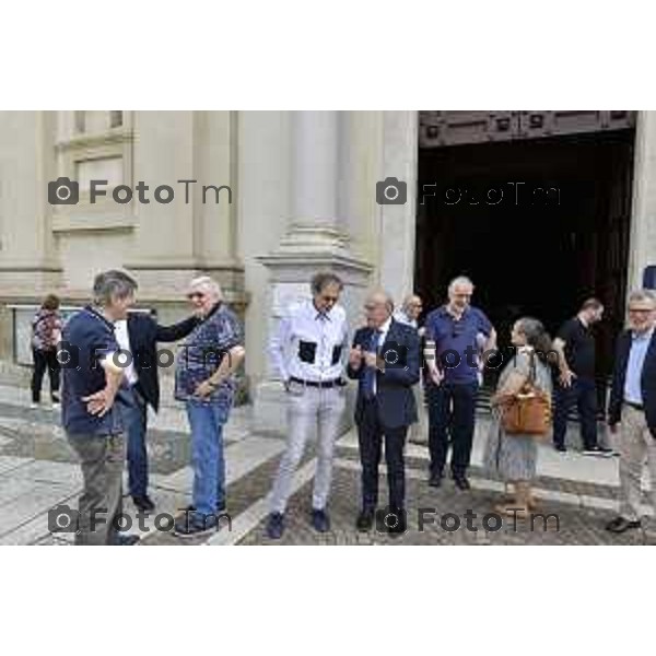 Tiziano Manzoni/LaPresse 29--06- 2024 Bergamo, Italia Cronaca Nembro i funerali di Gino Carrara, celebrati da monsignor Davide Pelucchi