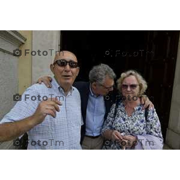 Tiziano Manzoni/LaPresse 29--06- 2024 Bergamo, Italia Cronaca Nembro i funerali di Gino Carrara, celebrati da monsignor Davide Pelucchi