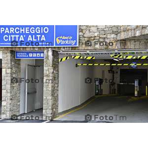 Tiziano Manzoni/LaPresse 225--06- 2024 Bergamo, Italia Cronaca Bergamo inaugurazione Bergamo Parking Fara parcheggio città alta