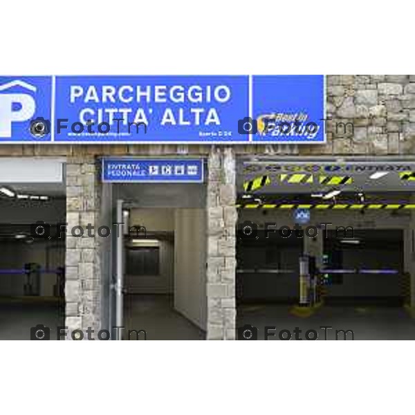 Tiziano Manzoni/LaPresse 225--06- 2024 Bergamo, Italia Cronaca Bergamo inaugurazione Bergamo Parking Fara parcheggio città alta