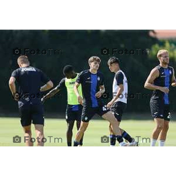 Tiziano Manzoni/LaPresse 20--07- 2024 Bergamo, Italia Cronaca Zanica Bg allenamento con partita Atalanta Luglio 2024