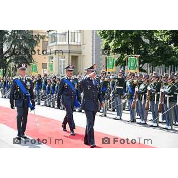 Tiziano Manzoni/LaPresse 29-07- 2024 Bergamo, Italia Cronaca Bergamo insediato ufficialmente il generale Cosimo Di Gesù, nuovo comandante dell’Accademia della Guardia di Finanza