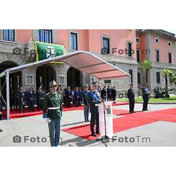 Tiziano Manzoni/LaPresse 29-07- 2024 Bergamo, Italia Cronaca Bergamo insediato ufficialmente il generale Cosimo Di Gesù, nuovo comandante dell’Accademia della Guardia di Finanza