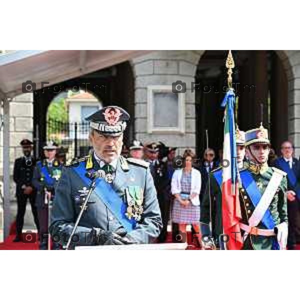 Tiziano Manzoni/LaPresse 29-07- 2024 Bergamo, Italia Cronaca Bergamo insediato ufficialmente il generale Cosimo Di Gesù, nuovo comandante dell’Accademia della Guardia di Finanza