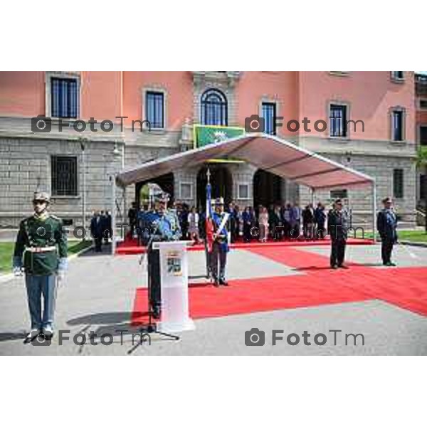 Tiziano Manzoni/LaPresse 29-07- 2024 Bergamo, Italia Cronaca Bergamo insediato ufficialmente il generale Cosimo Di Gesù, nuovo comandante dell’Accademia della Guardia di Finanza