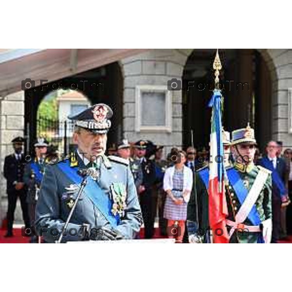 Tiziano Manzoni/LaPresse 29-07- 2024 Bergamo, Italia Cronaca Bergamo insediato ufficialmente il generale Cosimo Di Gesù, nuovo comandante dell’Accademia della Guardia di Finanza