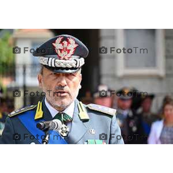 Tiziano Manzoni/LaPresse 29-07- 2024 Bergamo, Italia Cronaca Bergamo insediato ufficialmente il generale Cosimo Di Gesù, nuovo comandante dell’Accademia della Guardia di Finanza
