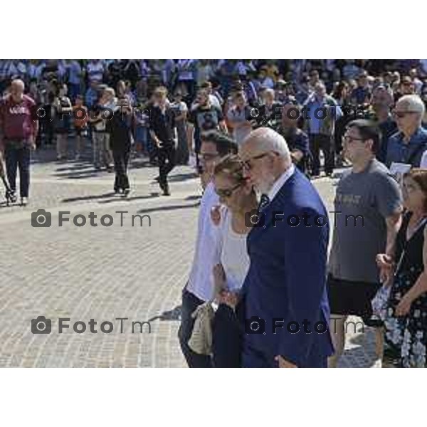 Tiziano Manzoni/LaPresse 03 -05- 2024 Bergamo, Italia Cronaca Bottanuco Bg Funerale di Sharon Verzeni uccisa a Terno d\'Isola