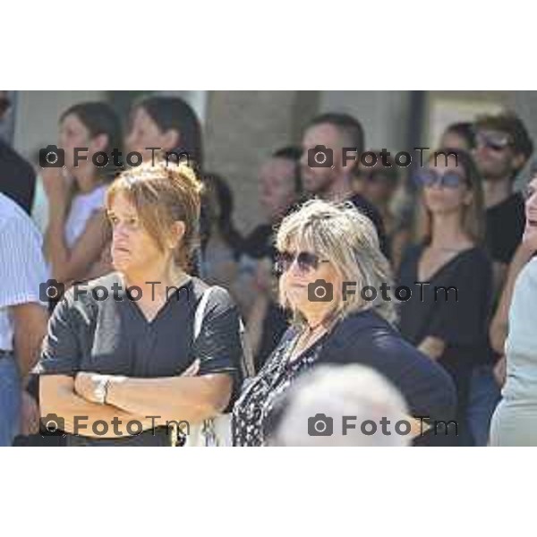 Tiziano Manzoni/LaPresse 03 -05- 2024 Bergamo, Italia Cronaca Bottanuco Bg Funerale di Sharon Verzeni uccisa a Terno d\'Isola Laura Letizia Bossetti sorella gemella di Massimo in carcere omicidio Yara