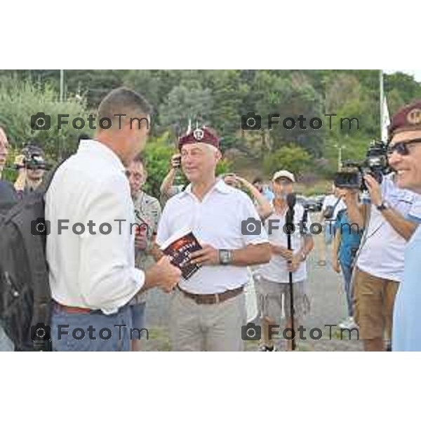 Tiziano Manzoni/LaPresse 10-08- 2024 Bergamo, Italia CronacaPontida Bergamo Generale Roberto Vannacci alla festa della Lega 2024