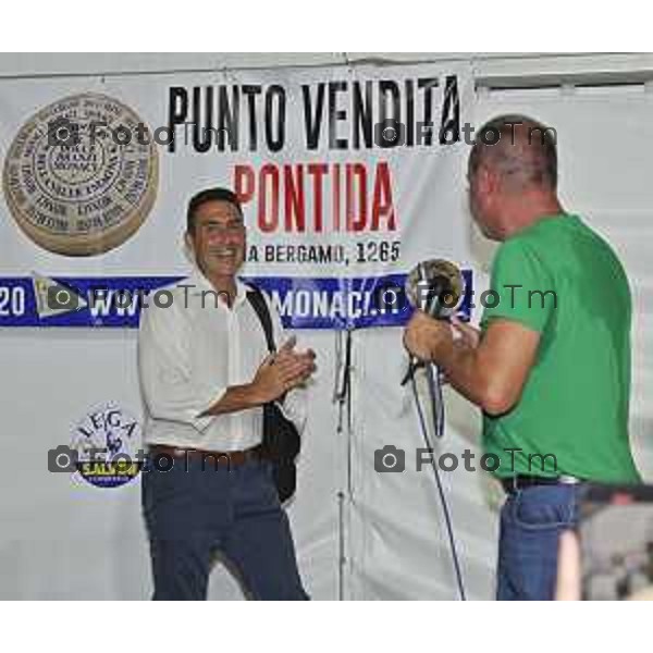 Tiziano Manzoni/LaPresse 10-08- 2024 Bergamo, Italia CronacaPontida Bergamo Generale Roberto Vannacci alla festa della Lega 2024