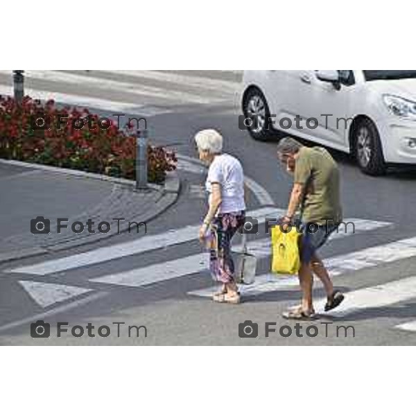 Tiziano Manzoni/LaPresse 14--06- 2024 Bergamo, Italia Cronaca Bergamo Bergamo 14 agosto turisti gente città ferragosto