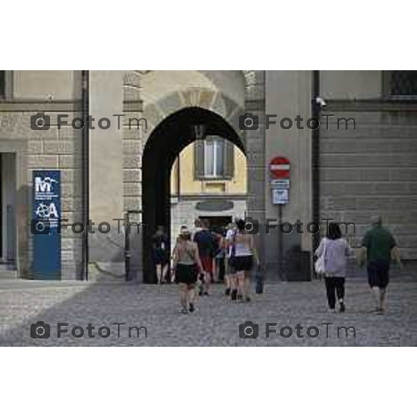 Tiziano Manzoni/LaPresse 14--06- 2024 Bergamo, Italia Cronaca Bergamo Bergamo 14 agosto turisti gente città ferragosto