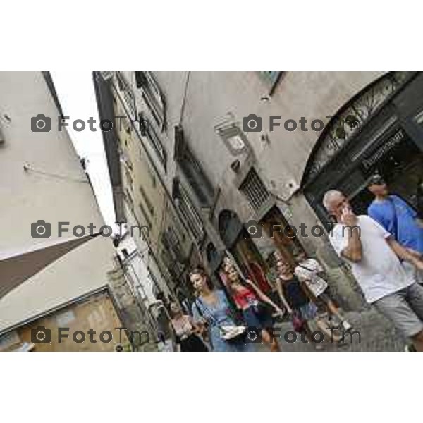 Tiziano Manzoni/LaPresse 14--06- 2024 Bergamo, Italia Cronaca Bergamo Bergamo 14 agosto turisti gente città ferragosto