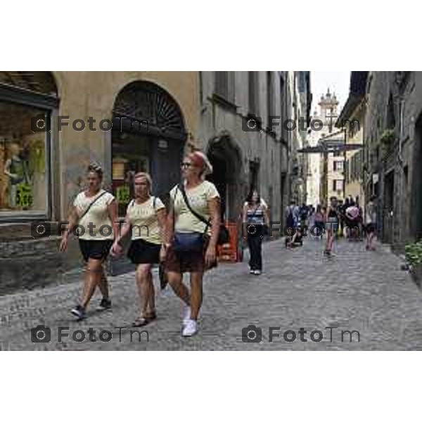 Tiziano Manzoni/LaPresse 14--06- 2024 Bergamo, Italia Cronaca Bergamo Bergamo 14 agosto turisti gente città ferragosto