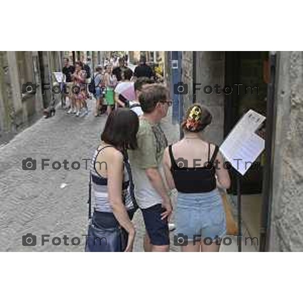 Tiziano Manzoni/LaPresse 14--06- 2024 Bergamo, Italia Cronaca Bergamo Bergamo 14 agosto turisti gente città ferragosto