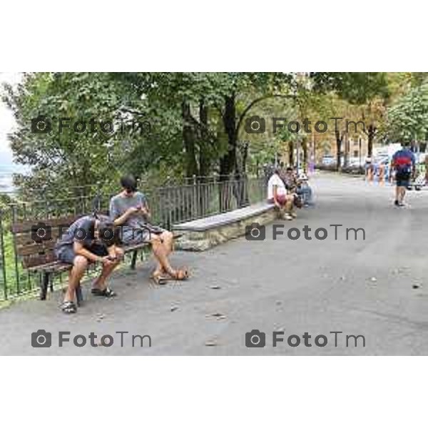 Tiziano Manzoni/LaPresse 14--06- 2024 Bergamo, Italia Cronaca Bergamo Bergamo 14 agosto turisti gente città ferragosto