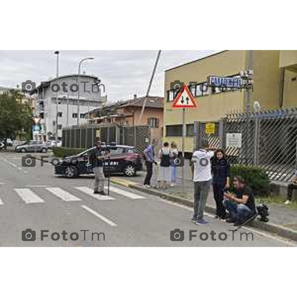 Tiziano Manzoni/LaPresse 19-08- 2024 Bergamo, Italia Cronaca Nera Bergamo caserma carabinieri sentiti fratello e sorella di Sharon Verzeni