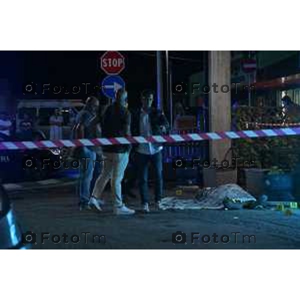 Tiziano Manzoni/LaPresse 20-08- 2024 Bergamo, Italia Cronaca Omicidio Casazza, 37 enne ucciso a botte fuori da un bar. Mykola Ivasiuk, ucraino di Leopoli