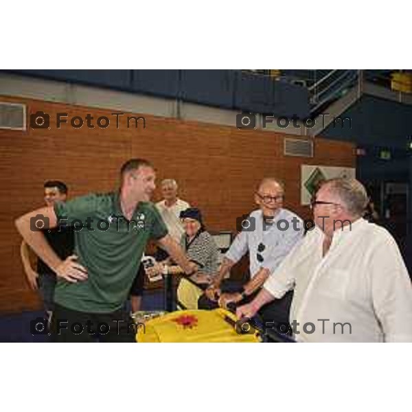 Tiziano Manzoni/LaPresse 20-08- 2024 Bergamo, Italia CronacaTreviglio Brianza Basket palafacchetti presentazione squadra