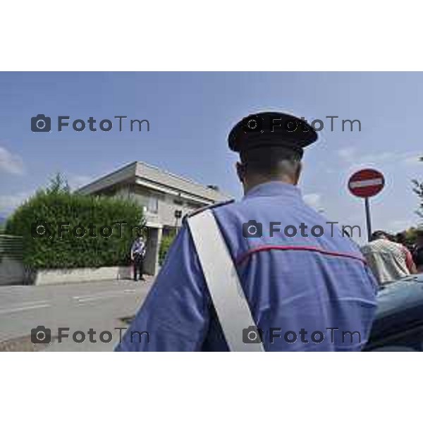 Tiziano Manzoni/LaPresse 23-08- 2024 Bergamo, Italia Cronaca Nera omicidio Sharon Verzeni Sergio Ruocco con i carabinieri i ris secondo perquisizione alla casa di Sharon