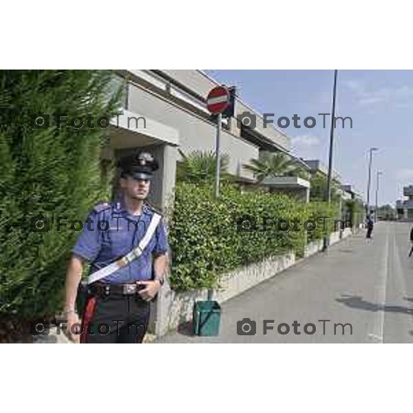 Tiziano Manzoni/LaPresse 23-08- 2024 Bergamo, Italia Cronaca Nera omicidio Sharon Verzeni Sergio Ruocco con i carabinieri i ris secondo perquisizione alla casa di Sharon