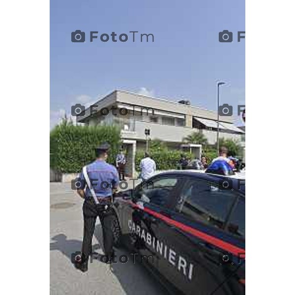 Tiziano Manzoni/LaPresse 23-08- 2024 Bergamo, Italia Cronaca Nera omicidio Sharon Verzeni Sergio Ruocco con i carabinieri i ris secondo perquisizione alla casa di Sharon