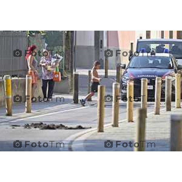 Tiziano Manzoni/LaPresse 28-08- 2024 Bergamo, Italia Cronaca Nera Sharon VerzeniTerno D\'Isola BG Omicidio Sharon Verzeni ricerca arma delitto