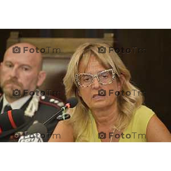 Tiziano Manzoni/LaPresse 30-08- 2024 Bergamo, Italia Cronaca Nera Bergamo Procura conferenza Omicidio Sharon Verzeni dopo il fermo Moussa Sangare. Ponzoni Sauco e Maria Cristina Rota ispondono alle domande dei gionranlisti