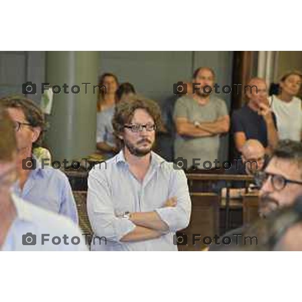 Tiziano Manzoni/LaPresse 30-08- 2024 Bergamo, Italia Cronaca Nera Bergamo Procura conferenza Omicidio Sharon Verzeni dopo il fermo Moussa Sangare. Il pm Magistrato Marchisio in aula