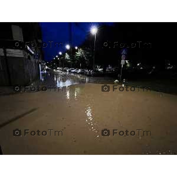 Tiziano Manzoni/LaPresse 9-09- 2024 Bergamo, Italia Cronaca Bomba d\'acqua provincia di Bergamo valbrembo e cvalle brembana