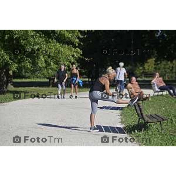Tiziano Manzoni/LaPresse 27-06- 2024 Bergamo, Italia Cronaca Bergamo Parco della trucca degrado e abbandono 2024
