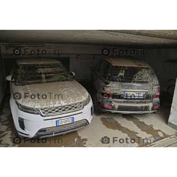 Tiziano Manzoni/LaPresse 14-09- 2024 Bergamo, Italia Cronaca Bergamo a una settimana dall\'alluvione del torrente Morla via Cameroni Famiglie che hanno subito allagamento