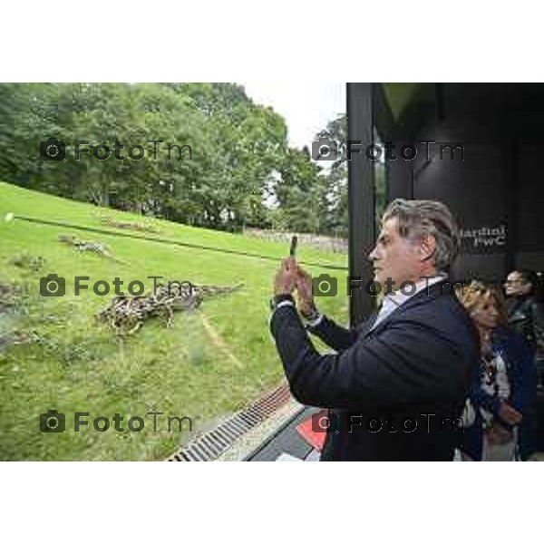 Tiziano Manzoni/LaPresse 18-09- 2024 Bergamo, Italia Cronaca aprono al pubblico, I Giardini PwC il camminamento ll Bù Bistrot in Accademia Carrara.