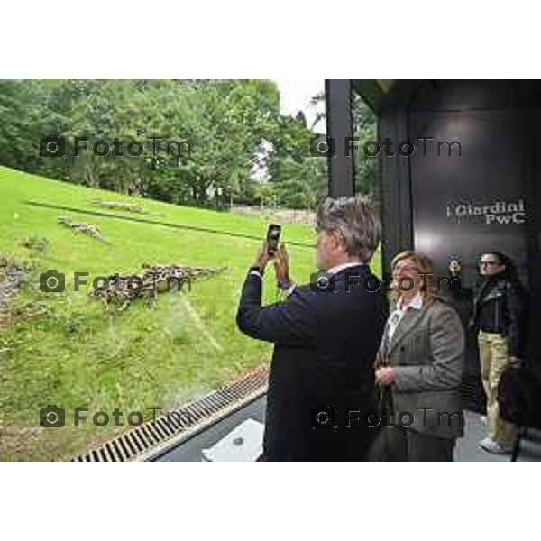 Tiziano Manzoni/LaPresse 18-09- 2024 Bergamo, Italia Cronaca aprono al pubblico, I Giardini PwC il camminamento ll Bù Bistrot in Accademia Carrara.