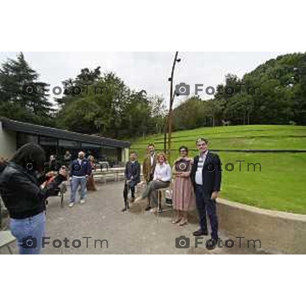 Tiziano Manzoni/LaPresse 18-09- 2024 Bergamo, Italia Cronaca aprono al pubblico, I Giardini PwC il camminamento ll Bù Bistrot in Accademia Carrara.