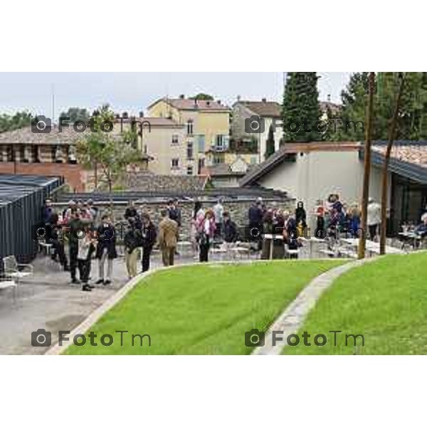 Tiziano Manzoni/LaPresse 18-09- 2024 Bergamo, Italia Cronaca aprono al pubblico, I Giardini PwC il camminamento ll Bù Bistrot in Accademia Carrara.