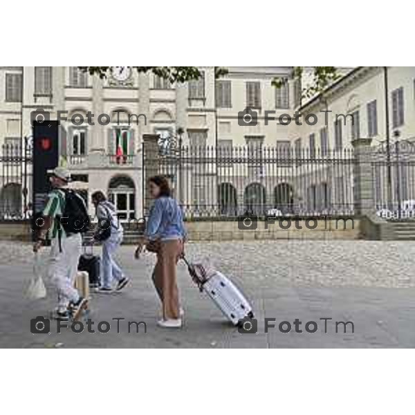 Tiziano Manzoni/LaPresse 18-09- 2024 Bergamo, Italia Cronaca aprono al pubblico, I Giardini PwC il camminamento ll Bù Bistrot in Accademia Carrara.