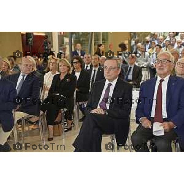 Tiziano Manzoni/LaPresse 19-09- 2024 Bergamo, Italia Cronaca Bergamo kilometrorosso Stezzano Luciano Fontana Intervista Mario Draghi 2024