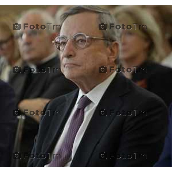 Tiziano Manzoni/LaPresse 19-09- 2024 Bergamo, Italia Cronaca Bergamo kilometrorosso Stezzano Luciano Fontana Intervista Mario Draghi 2024