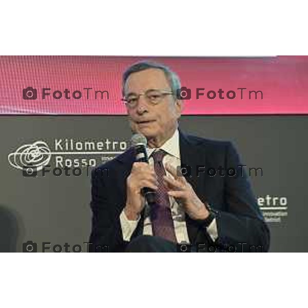 Tiziano Manzoni/LaPresse 19-09- 2024 Bergamo, Italia Cronaca Bergamo kilometrorosso Stezzano Luciano Fontana Intervista Mario Draghi 2024