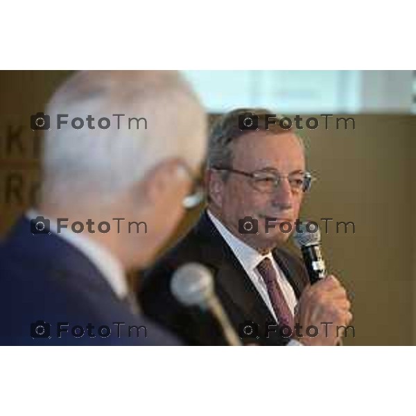 Tiziano Manzoni/LaPresse 19-09- 2024 Bergamo, Italia Cronaca Bergamo kilometrorosso Stezzano Luciano Fontana Intervista Mario Draghi 2024