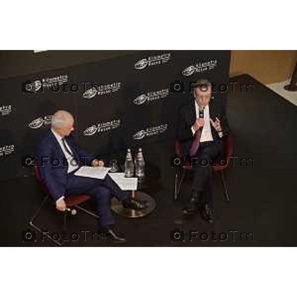 Tiziano Manzoni/LaPresse 19-09- 2024 Bergamo, Italia Cronaca Bergamo kilometrorosso Stezzano Luciano Fontana Intervista Mario Draghi 2024