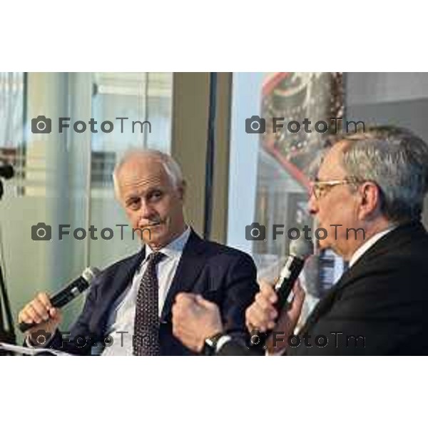 Tiziano Manzoni/LaPresse 19-09- 2024 Bergamo, Italia Cronaca Bergamo kilometrorosso Stezzano Luciano Fontana Intervista Mario Draghi 2024