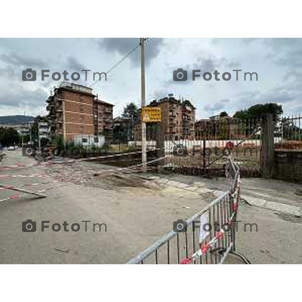 Tiziano Manzoni/LaPresse 9-09-2024 Bergamo, Italia Cronaca Alluvione esondazione della Morla.via Baioni Nava Andrea