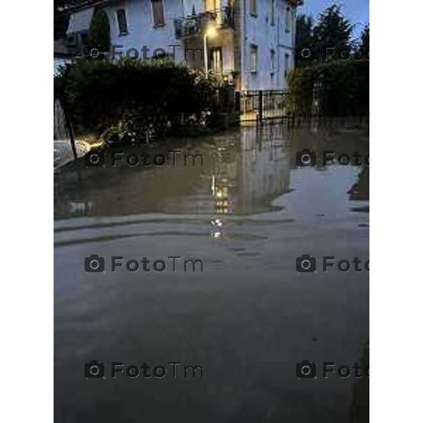 Tiziano Manzoni/LaPresse 9-09-2024 Bergamo, Italia Cronaca Alluvione esondazione della Morla.via Baioni Nava Andrea