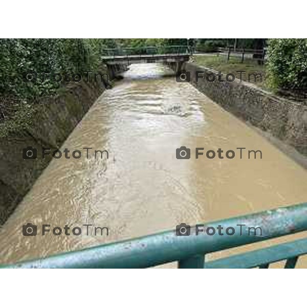 Tiziano Manzoni/LaPresse 9-09-2024 Bergamo, Italia Cronaca Alluvione esondazione della Morla.via Baioni Nava Andrea