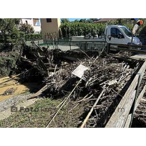 Tiziano Manzoni/LaPresse 9-09-2024 Bergamo, Italia Cronaca Alluvione esondazione della Morla.via Baioni Nava Andrea