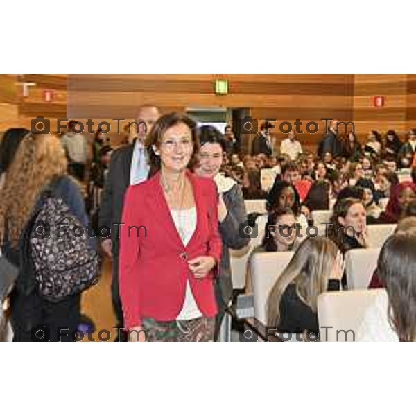 Tiziano Manzoni/LaPresse 24-09- 2024 Bergamo, Italia Cronaca Marta Cartabia ospite all\'inaugurazione dei corsi di laurea giuridici di UniBg ’inaugurazione dei corsi giuridici per l\'anno accademico 2024-2025: ospite speciale sarà la prof.ssa Marta Cartabia, Ordinaria di diritto costituzionale all’Università Bocconi e Presidente emerita della Corte costituzionale, che terrà la lectio “Nelle forme e nei limiti della Costituzione”.