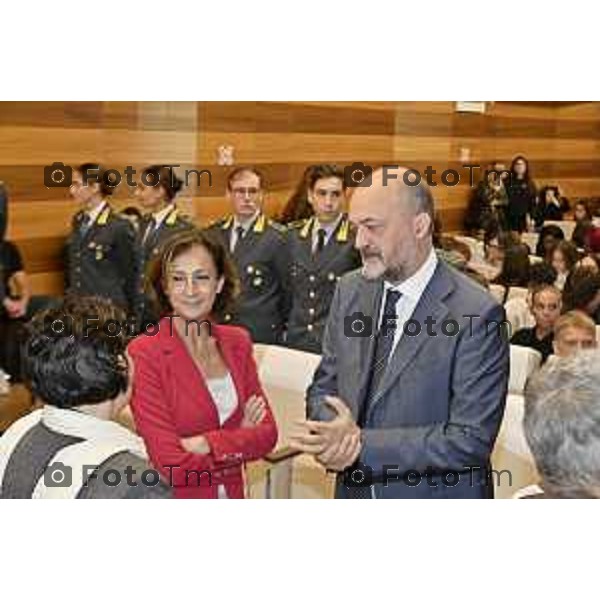 Tiziano Manzoni/LaPresse 24-09- 2024 Bergamo, Italia Cronaca Marta Cartabia ospite all\'inaugurazione dei corsi di laurea giuridici di UniBg ’inaugurazione dei corsi giuridici per l\'anno accademico 2024-2025: ospite speciale sarà la prof.ssa Marta Cartabia, Ordinaria di diritto costituzionale all’Università Bocconi e Presidente emerita della Corte costituzionale, che terrà la lectio “Nelle forme e nei limiti della Costituzione”.